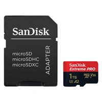 SanDisk Extreme Pro microSDXC 1 TB 170 MB/s A2 C10 V30 UHS-I U3, adaptér, NÁHRADA 214508