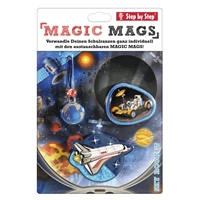 Doplkov sada obrzk MAGIC MAGS Vesmrn raketa k aktovkm GRADE, SPACE, CLOUD, 2v1 a KID