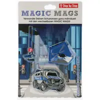 Doplkov sada obrzk MAGIC MAGS Policejn auto Diego k aktovkm GRADE, SPACE, CLOUD, 2v1 a KID