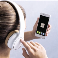 Hama Bluetooth sluchátka Touch, uzavřená, dotyková, bílá