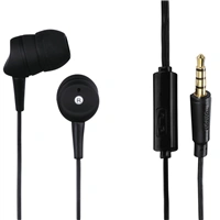 Hama sluchátka s mikrofonem Basic4Phone, špunty, černá