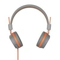 Hama on-ear sluchátka s mikrofonem Next, šedá/oranžová