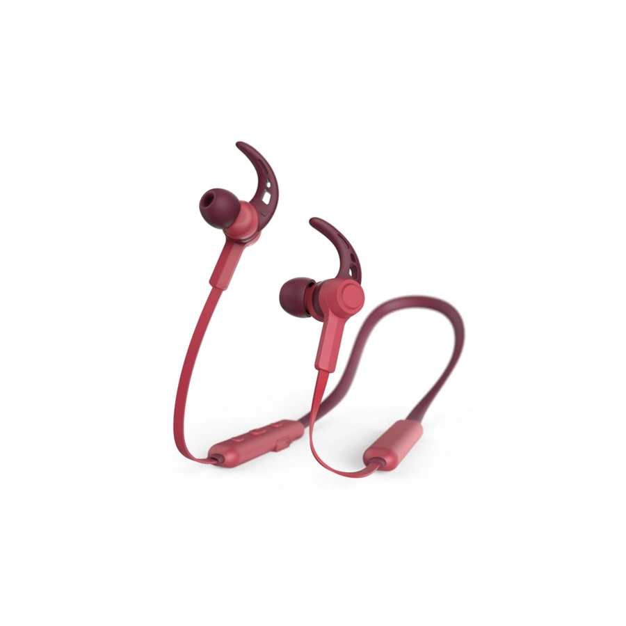 Hama Bluetooth špuntová sluchátka Connect Neck, červená