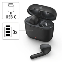 Hama Bluetooth sluchtka Freedom Light, pecky, nabjec pouzdro, ern