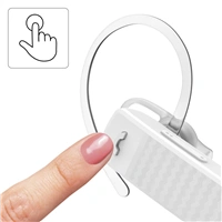 Hama MyVoice1500, mono Bluetooth headset, pro 2 zazen, hlasov asistent (Siri, Google), bl