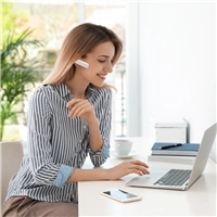 Hama MyVoice1500, mono Bluetooth headset, pro 2 zazen, hlasov asistent (Siri, Google), bl