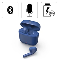 Hama Bluetooth sluchtka Freedom Light, pecky, nabjec pouzdro, modr