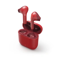 Hama Bluetooth sluchtka Freedom Light, pecky, nabjec pouzdro, erven