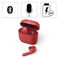 Hama Bluetooth sluchtka Freedom Light, pecky, nabjec pouzdro, erven