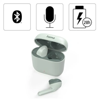 Hama Bluetooth sluchtka Freedom Light, pecky, nabjec pouzdro, zelen