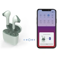Hama Bluetooth sluchátka Freedom Light, pecky, nabíjecí pouzdro, zelená