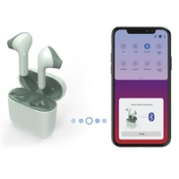 Hama Bluetooth sluchtka Freedom Light, pecky, nabjec pouzdro, zelen