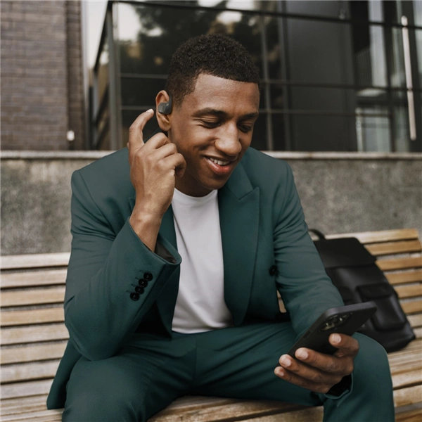 Hama Bluetooh sluchátka Spirit Open, open-ear, klip, tmavě šedá