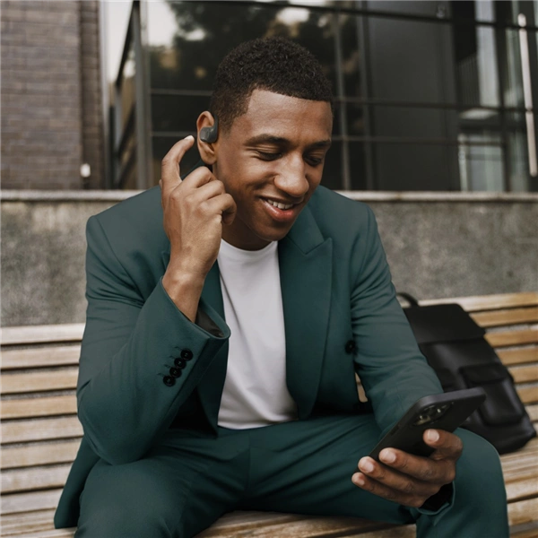 Hama Bluetooh sluchátka Spirit Open, open-ear, klip, tmavě šedá