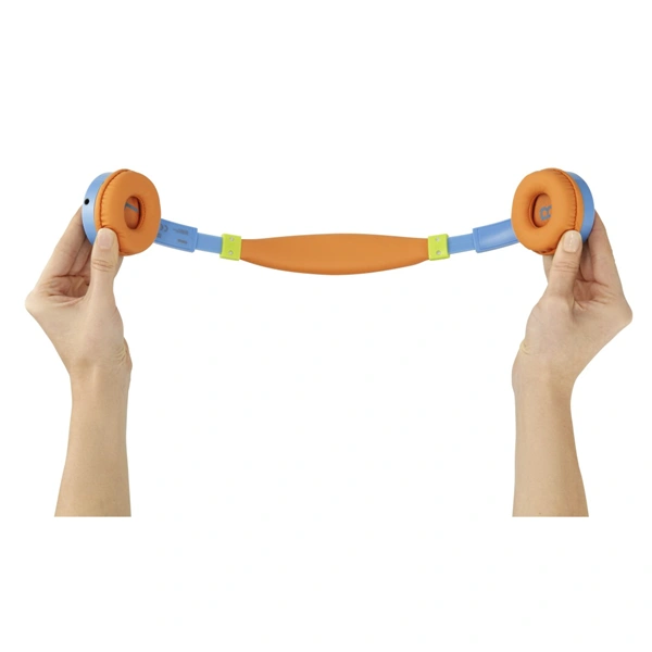 Hama dětská sluchátka BeeSafe, modrá/oranžová