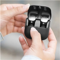Hama Bluetooth sluchtka Spirit Pure, punty, nabjec pouzdro, ern