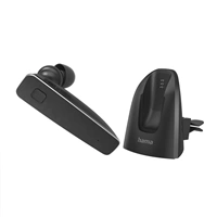 Hama MyVoice2100, mono Bluetooth headset, pro 2 zaízení, hlasový asistent (Siri, Google)
