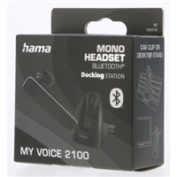 Hama MyVoice2100, mono Bluetooth headset, pro 2 zazen, hlasov asistent (Siri, Google)