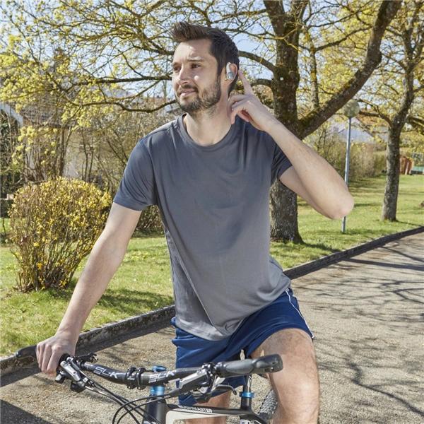 Hama Bluetooth sluchátka Spirit Athletics s klipem, pecky, nabíjecí pouzdro, bílá