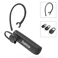 Hama MyVoice1500, Bluetooth headset mono, pro 2 zařízení, hlasový asistent (Siri, Google), černý