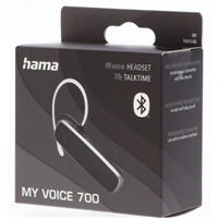 Hama MyVoice700, Bluetooth headset mono, pro 2 zazen, hlasov asistent (Siri, Google)