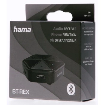 Hama 184155 Bluetooth BT-REX Klinke+Mikrofon Audioempfänger 