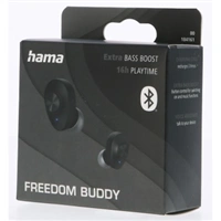 Hama Bluetooth sluchtka Freedom Buddy, punty, nabjec pouzdro, ern