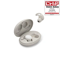 Hama Bluetooth sluchátka Spirit Calm, špunty, ergonomická na spaní, bílá/šedá