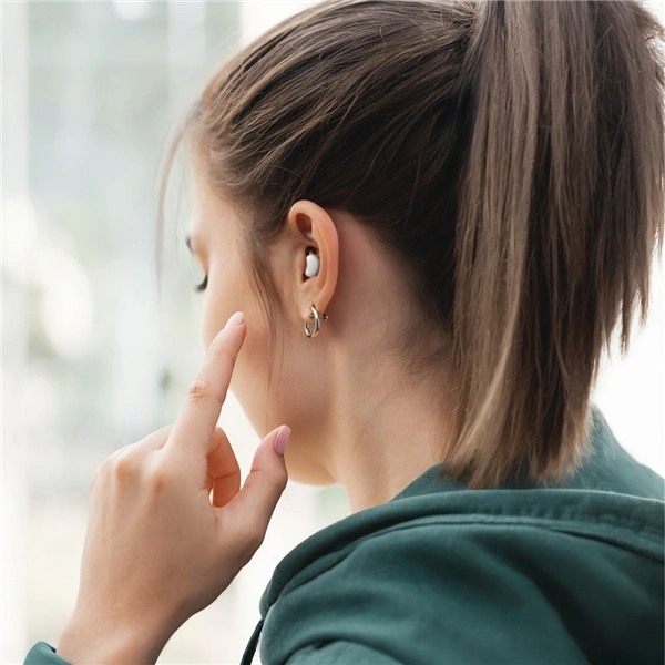 Hama Bluetooth sluchátka Spirit Calm, špunty, ergonomické na spaní, bílá/šedá