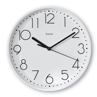 Hama Salina, nástěnné hodiny, průměr 22 cm, tichý chod, bílé