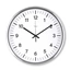 Hama Java, nástěnné hodiny řízené rádiovým signálem, 35 cm, stříbrné