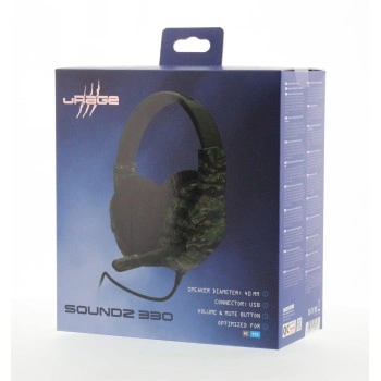 uRage gamingový headset SoundZ 330, zeleno-černý