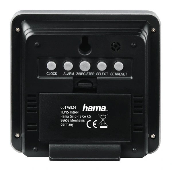 Hama EWS Intro, meteostanice s bezdrátovým senzorem (rozbalená)