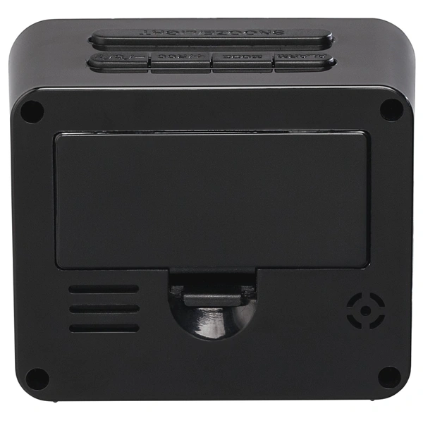 Hama Cube, digitální budík, řízený rádiovým signálem, černý