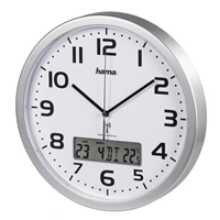 Hama Extra, nstnn hodiny zen rdiovm signlem, s datem a teplotou