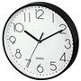 Hama PG-220, nástěnné hodiny, průměr 22 cm, tichý chod, černé