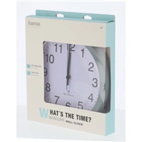 Hama nstnn hodiny, zen rdiovm signlem, prmr 30 cm, tich chod, ed