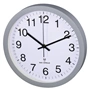 Hama nástěnné hodiny, řízené rádiovým signálem, průměr 30 cm, tichý chod, šedé