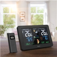 Hama Premium, meteostanice s barevnm displejem a nabjec funkc USB