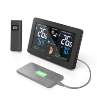 Hama Premium, meteostanice s barevnm displejem a nabjec funkc USB