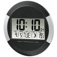 Hama PP-245, digitln nstnn hodiny zen rdiovm signlem DCF, ern