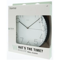 Hama Elegance nstnn hodiny, prmr 30 cm, tich chod, bl/ern
