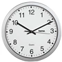 Hama CWA100, nástěnné hodiny, průměr 30 cm, stříbrné