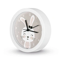 Hama Lovely Bunny, dtsk stoln hodiny s funkc buzen, prmr 16 cm, tich chod
