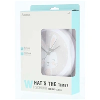 Hama Lovely Bunny, dtsk stoln hodiny s funkc buzen, prmr 16 cm, tich chod