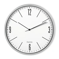 Hama Elegante, nástnné hodiny, prmr 30 cm, tichý chod, edé