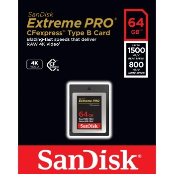 SanDisk Extreme PRO CF expres 64GB, Type B