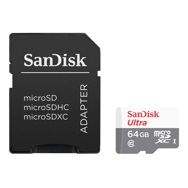 SanDisk Ultra microSDXC 64 GB 100 MB/s Class 10 UHS-I, s adaptérem