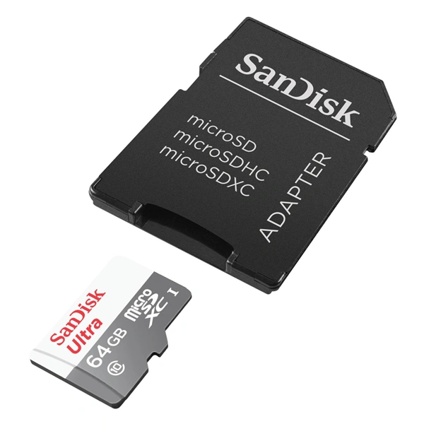 SanDisk Ultra microSDXC 64 GB 100 MB/s Class 10 UHS-I, s adaptérem