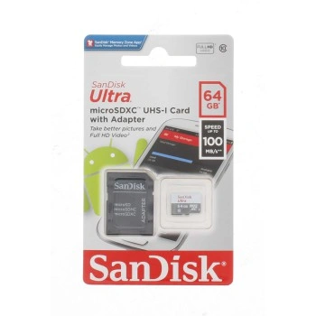 SanDisk Ultra microSDXC 64 GB 100 MB/s Class 10 UHS-I, s adaptérem